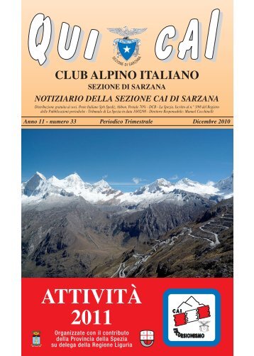 Attività 2011 - Programma - CAI Sarzana