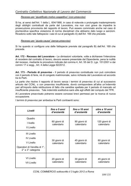 ccnl commercio - Cisal Terziario