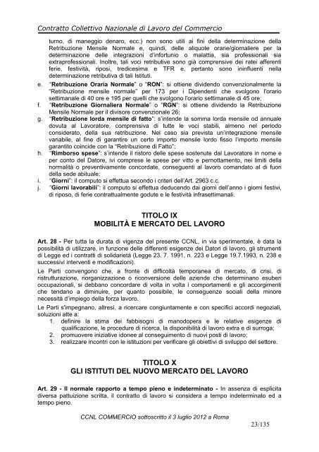 ccnl commercio - Cisal Terziario