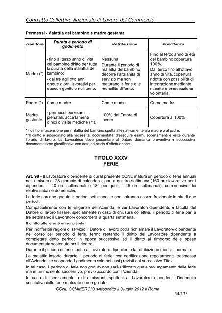 ccnl commercio - Cisal Terziario