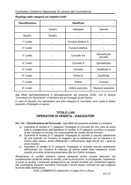 ccnl commercio - Cisal Terziario