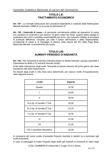 ccnl commercio - Cisal Terziario