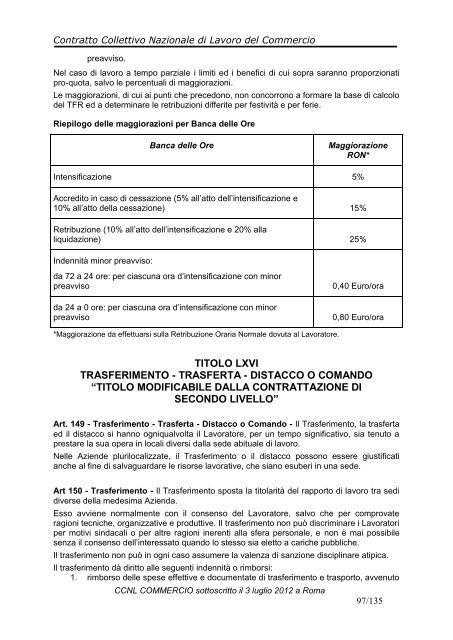 ccnl commercio - Cisal Terziario