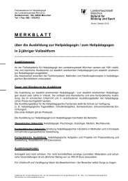 Ausführlichere Informationen zur Fachakademie für Heilpädagogik ...