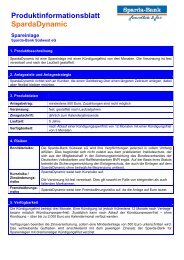 Sparda6 1 Produktinformationsblatt Sparda Bank Hannover