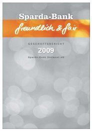 Geschäftsbericht 2009 der Sparda-Bank Südwest eG Teil 6