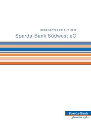 Bericht des Vorstands und des Aufsichtsrats - Sparda-Bank Südwest ...