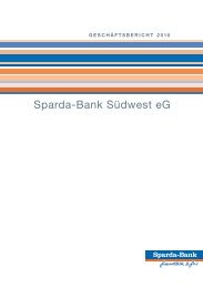 Geschäftsbericht 2010 - Sparda-Bank Südwest eG