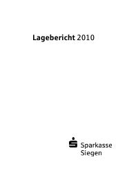 Lagebericht 2010 - Sparkasse Siegen