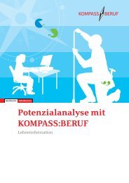Potenzialanalyse mit KOMPASS:BERUF - Sparkassen-SchulService