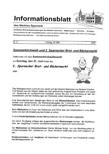 Informationsblatt - Markt Sparneck