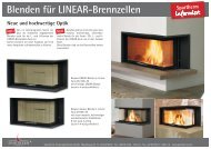 Blenden für LINEAR-Brennzellen - Spartherm