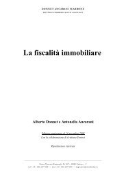 La fiscalità immobiliare - Ordine dei Dottori Commercialisti e degli ...