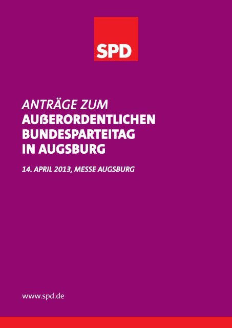 Antragsbuch - SPD