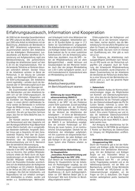 Das Jahrbuch der Sozialdemokratischen Partei 2007 und 2008 - SPD