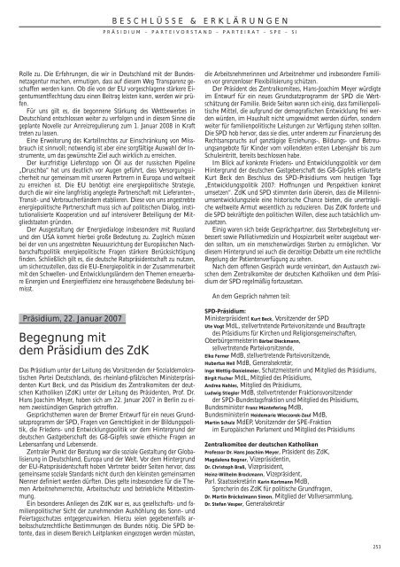 Das Jahrbuch der Sozialdemokratischen Partei 2007 und 2008 - SPD
