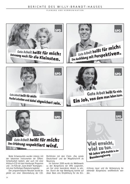 Das Jahrbuch der Sozialdemokratischen Partei 2007 und 2008 - SPD