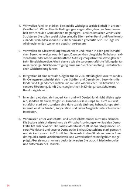 Regierungsprogramm der SPD "Sozial und Demokratisch" [ PDF ...