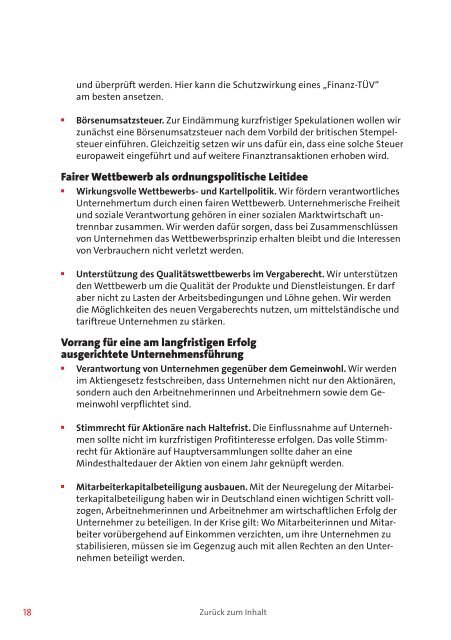 Regierungsprogramm der SPD "Sozial und Demokratisch" [ PDF ...