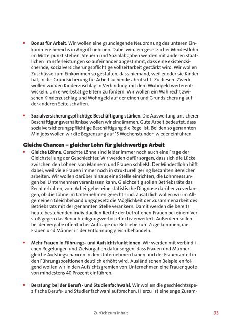 Regierungsprogramm der SPD "Sozial und Demokratisch" [ PDF ...