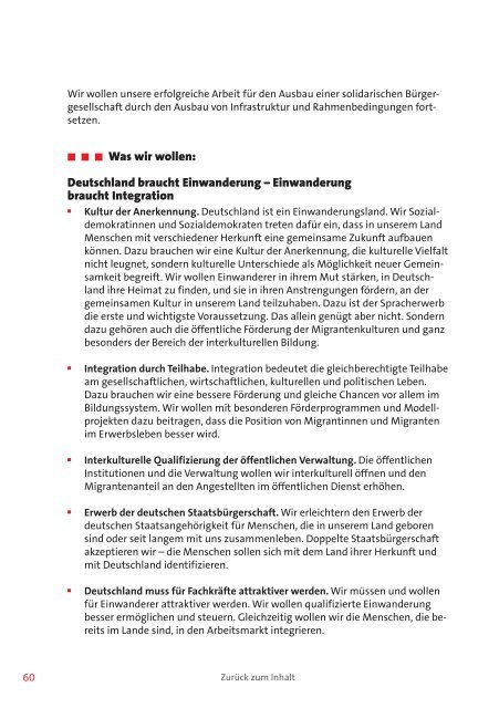 Regierungsprogramm der SPD "Sozial und Demokratisch" [ PDF ...