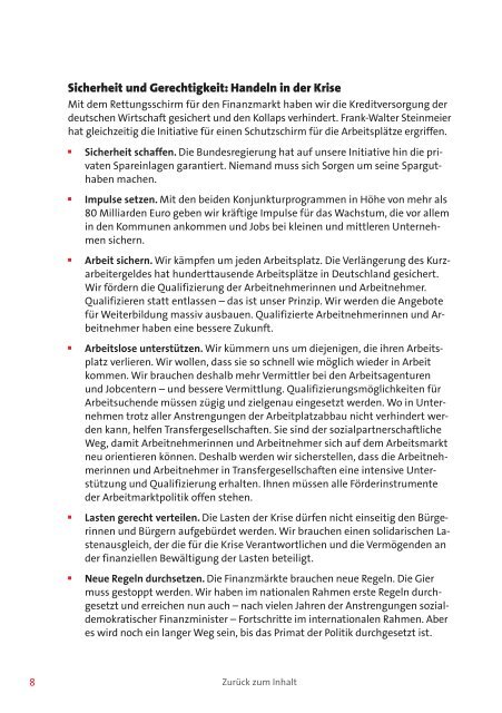 Regierungsprogramm der SPD "Sozial und Demokratisch" [ PDF ...