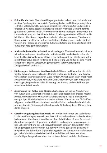 Regierungsprogramm der SPD "Sozial und Demokratisch" [ PDF ...