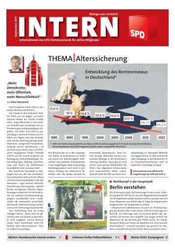 THEMA Alterssicherung - SPD