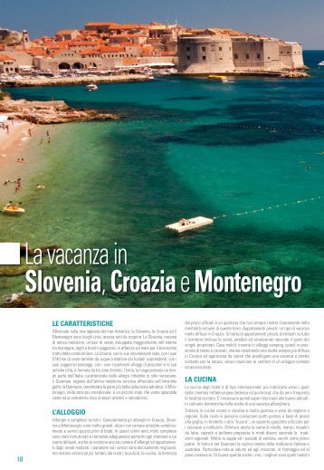 La Vacanza In Slovenia Croazia Montenegro - Aviomar
