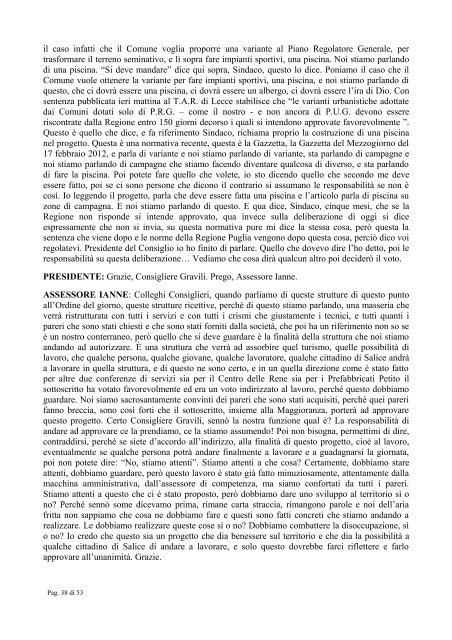 Deliberazione n.24 (.pdf 317 Kb) - Comune di Salice Salentino