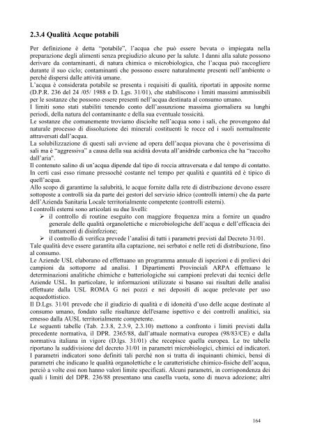 1° Rapporto sullo Stato dell'Ambiente del Comune di ... - PUCG