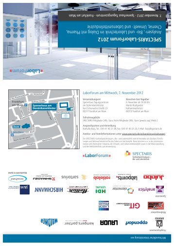 SPECTARIS-LaborForum 2012