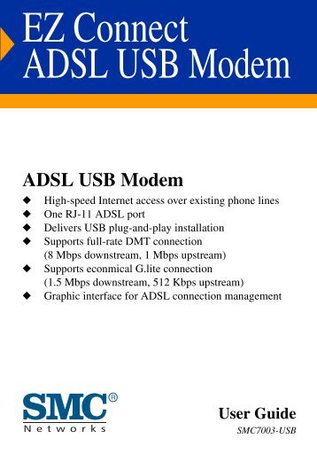 EZ Connect ADSL USB Modem - SMC