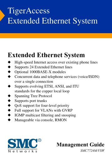 TigerAccess Extended Ethernet System - SMC