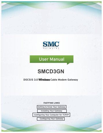 SMCD3GN Wireless Cable Modem Gateway User Manual - Charter ...