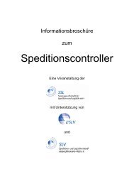 Speditionscontroller - BSH - Bildungswerk Spedition und Logistik eV