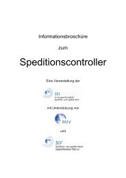 Speditionscontroller - BSH - Bildungswerk Spedition und Logistik eV