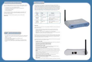 Pont Ethernet sans fil EZ Connect™ 802.11 g 108Mbps Pont ... - SMC