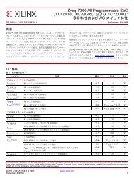 Zynq-7000 All Programmable SoC (XC7Z030、 XC7Z045、 XC7Z100) : DC AC