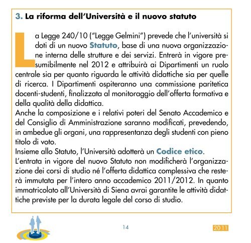 I servizi - Università degli Studi di Siena