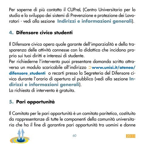 I servizi - Università degli Studi di Siena