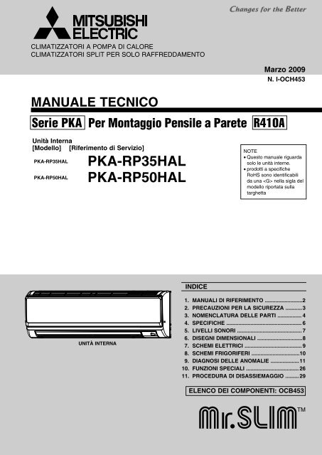 PKA-RP35HAL PKA-RP50HAL - Mitsubishi Electric