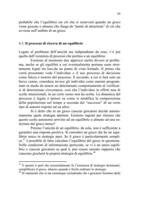 Appunti su giochi e istituzioni: 4 - Università Cattolica del Sacro Cuore