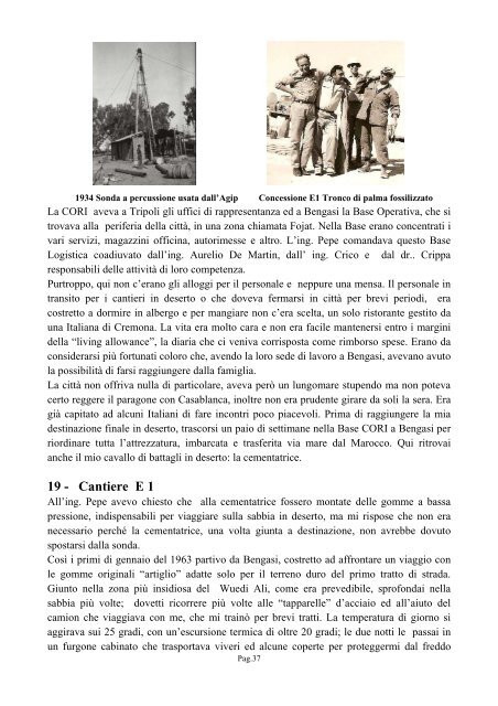 Ricordi Canciani 1950-1978 - associazione pionieri e veterani eni