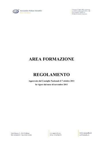 il testo completo del regolamento - Associazione Italiana Sommelier