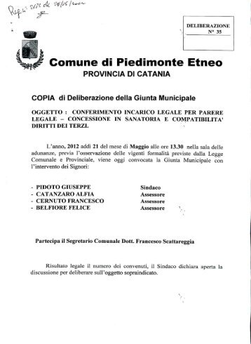 concessione sanatoria e compatibilita - Comune di Piedimonte Etneo