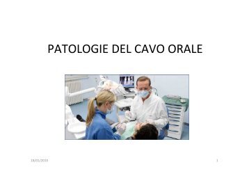 Patologie del cavo orale.