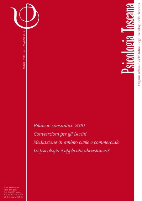 numero 1/2012 - Ordine Psicologi Toscana