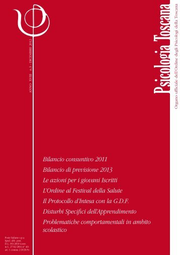 Anno 18 - dicembre 2012 - Ordine Psicologi Toscana