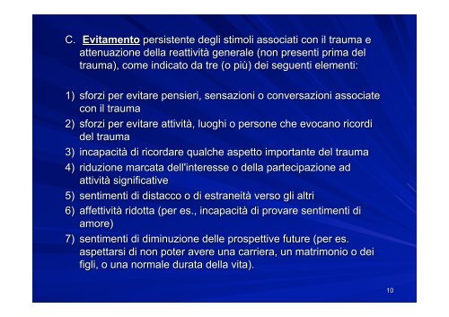 eventi di vita e psicopatologia: il concetto di trauma psicologico